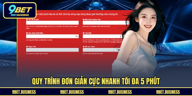 Quy trình đơn giản cực nhanh tối đa 5 phút